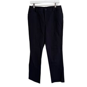 Lauren Ralph Lauren Black Straight Leg Pants Size 6 Stretch